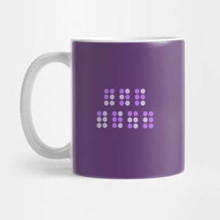 For ARMY Purple Braille (The Astronaut by Jin of BTS) Mug